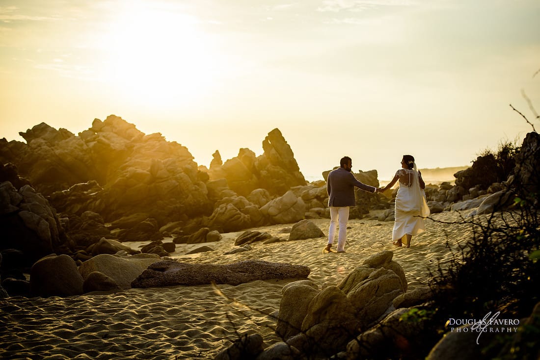 Tania and Luis, destination wedding at Playa Bacocho, Puerto Escondido, Oaxaca