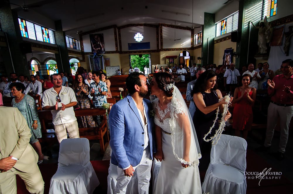 Tania and Luis, destination wedding at Playa Bacocho, Puerto Escondido, Oaxaca