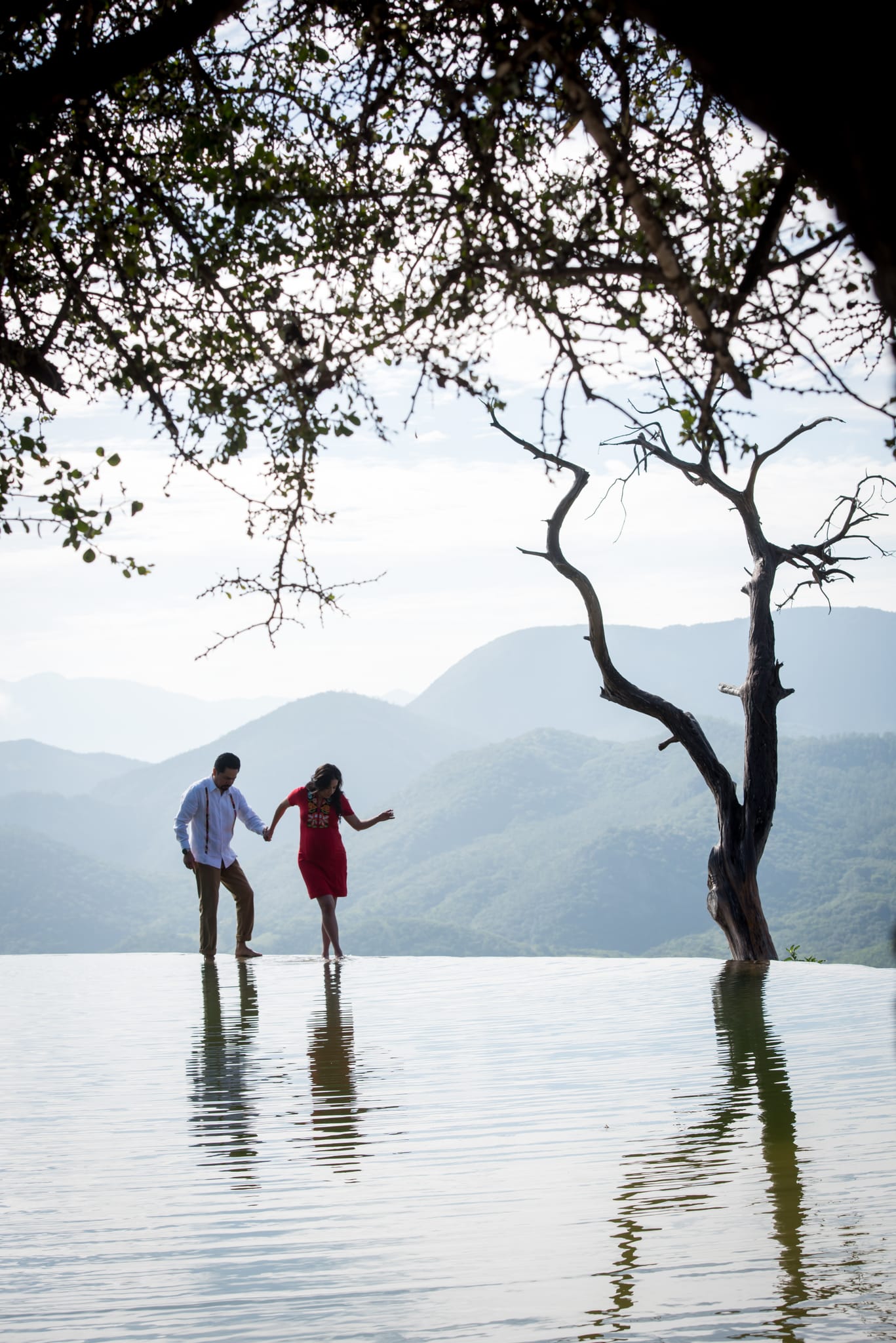 Cecilia & Marin, maternity session at Hierve el Agua, Oaxaca