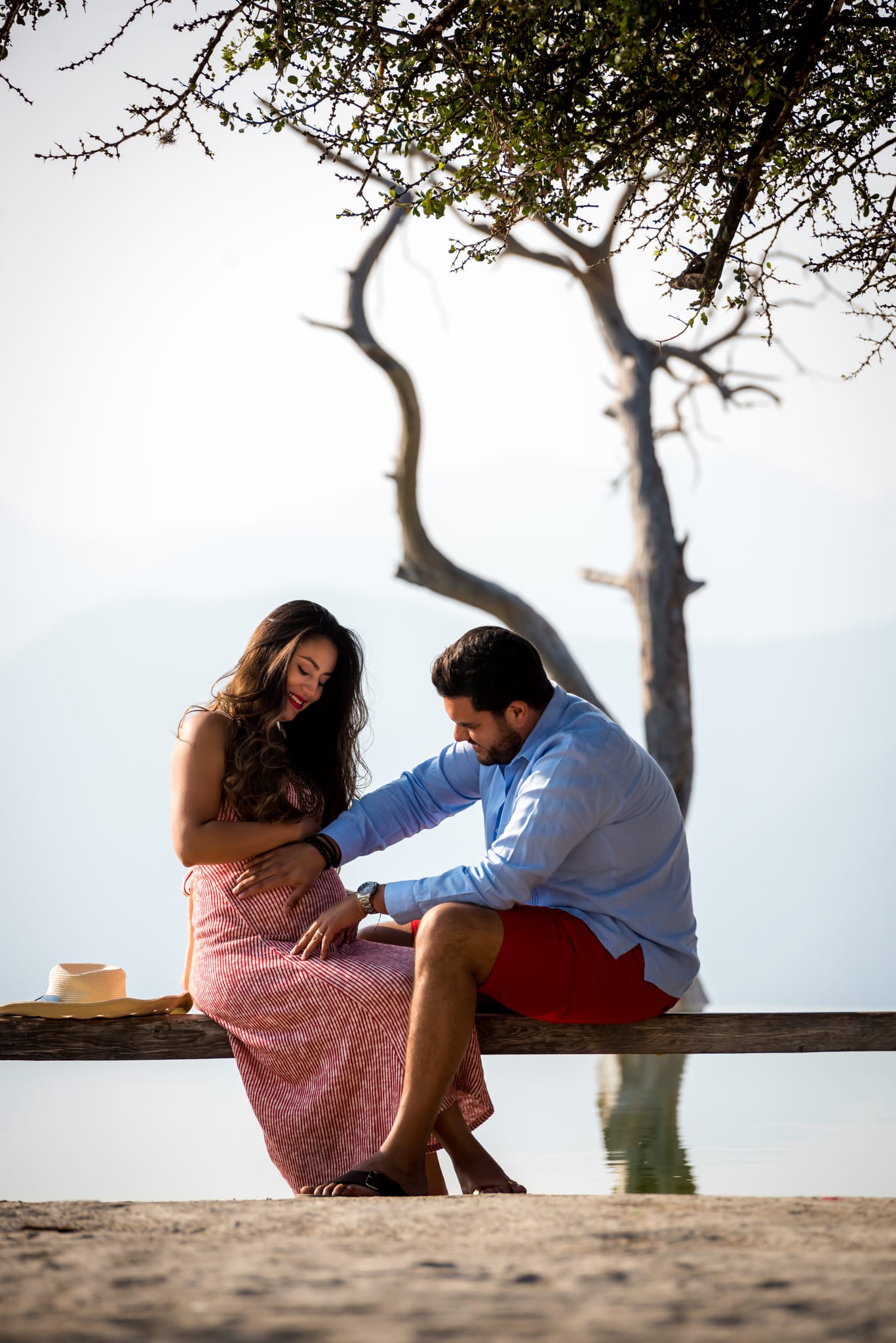 Rosalva & Enrique, maternity session at Hierve el Agua, Oaxaca