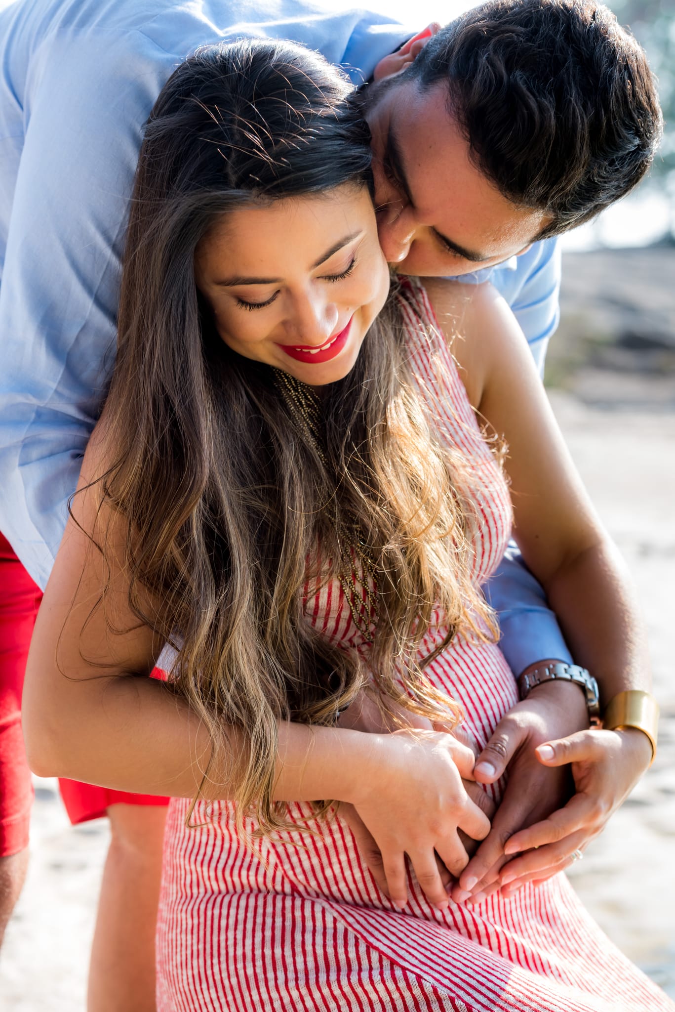 Rosalva & Enrique, maternity session at Hierve el Agua, Oaxaca