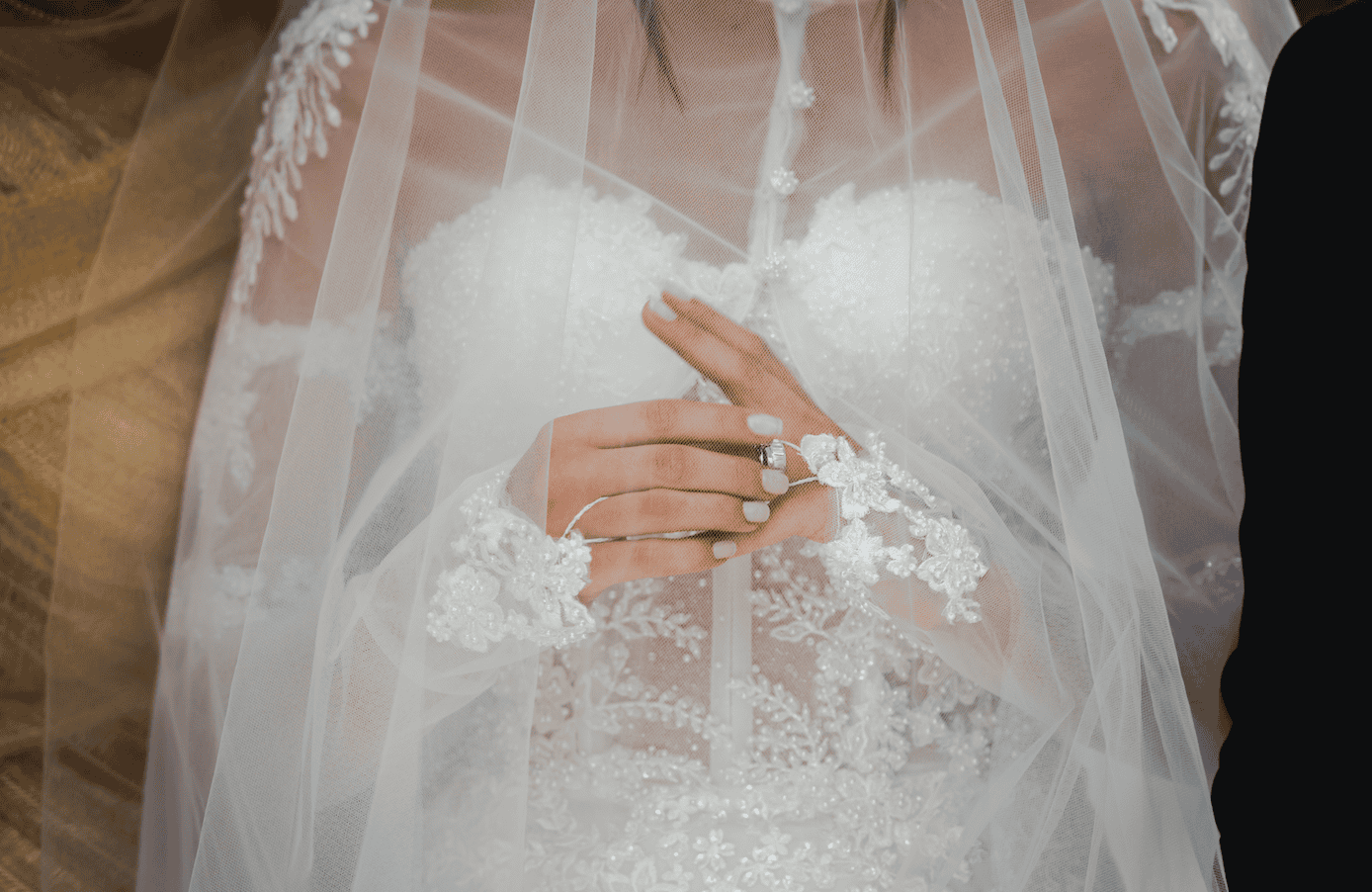 Ring exchange during an elopement ceremony at Hotel Quinta Real, Jardín Etnobotánico