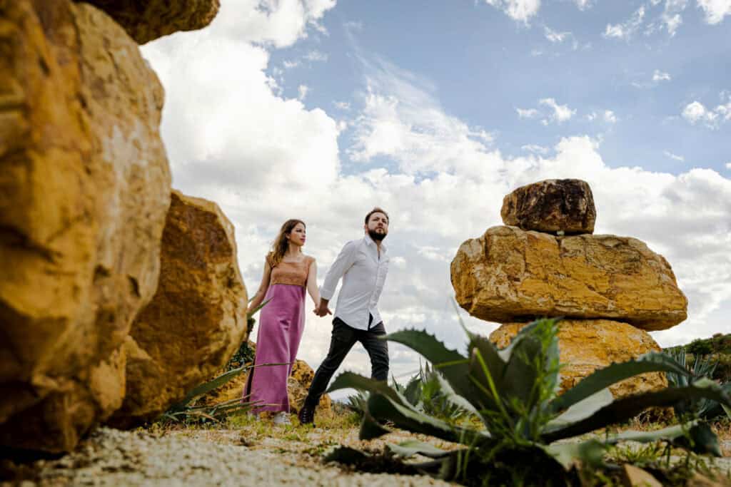 Loma Noble wedding venue, Oaxaca, hilltop maguey fields