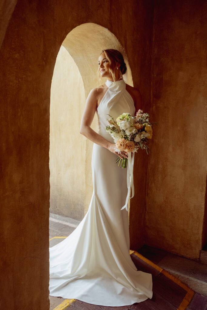 bridal gown quinta real hotel oaxaca mexico photography
