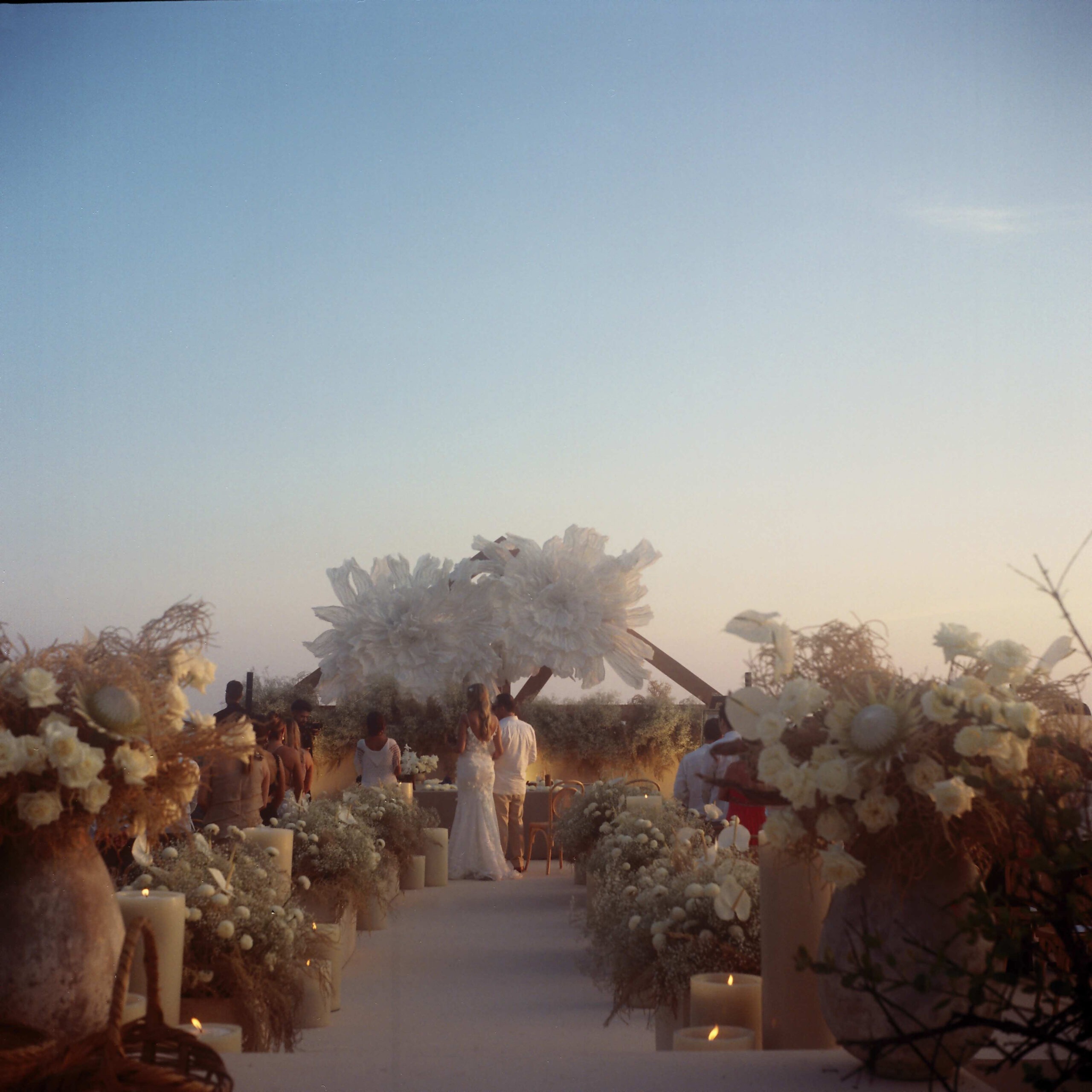 intimate wedding, casa kundavi, puerto escondido, oaxaca, mexico, film photography by douglas favero