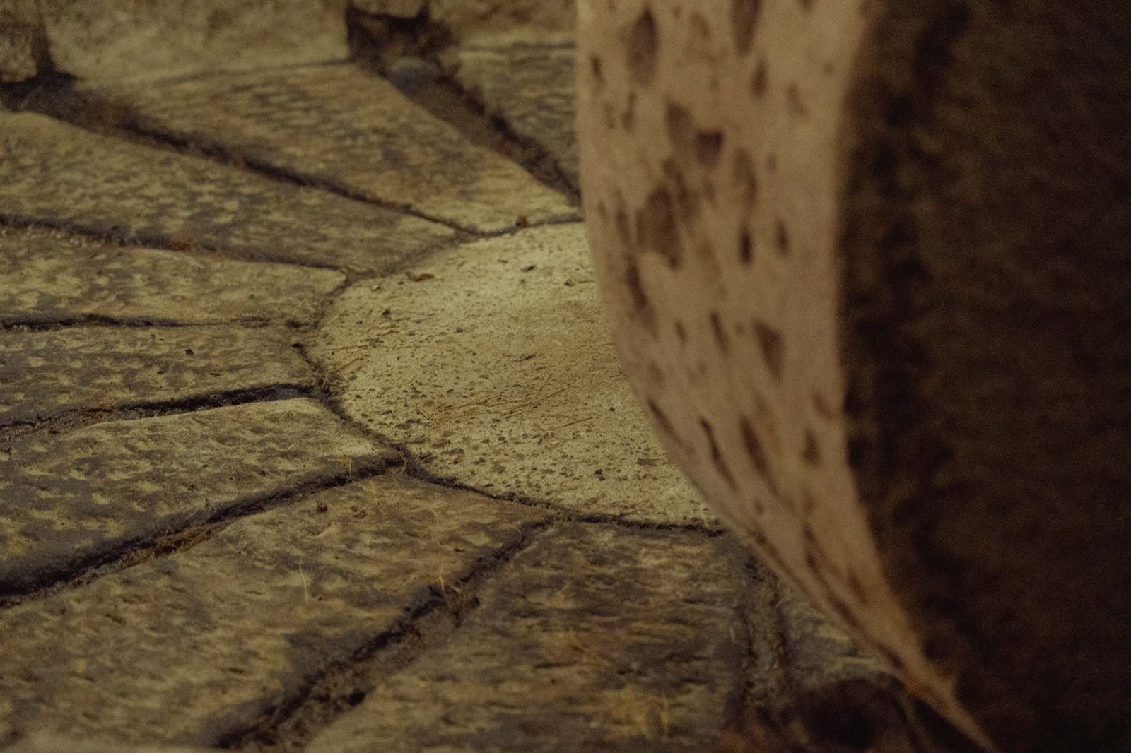 La tahona de piedra en un palenque de Oaxaca