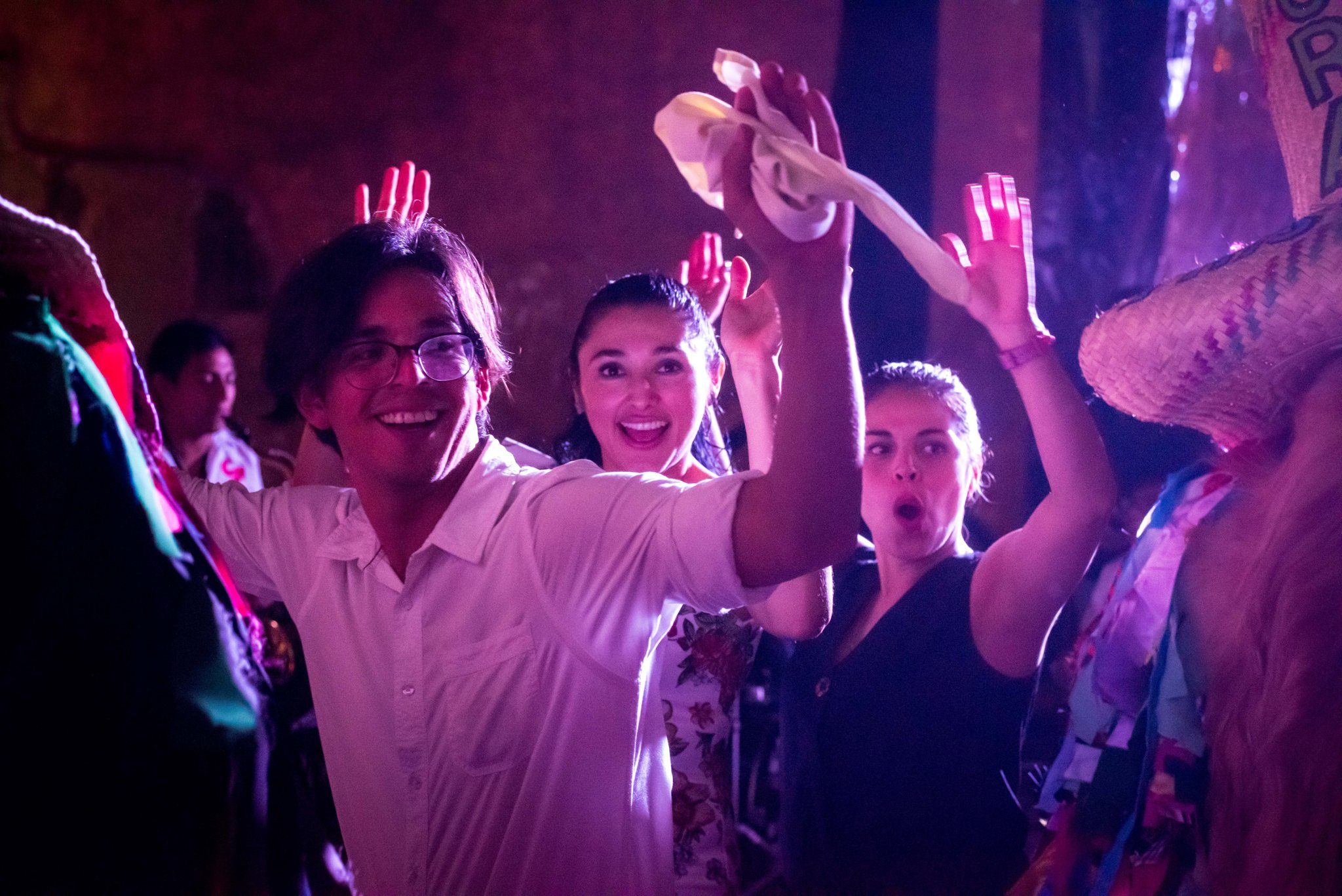 The dance floor at a gala dinner