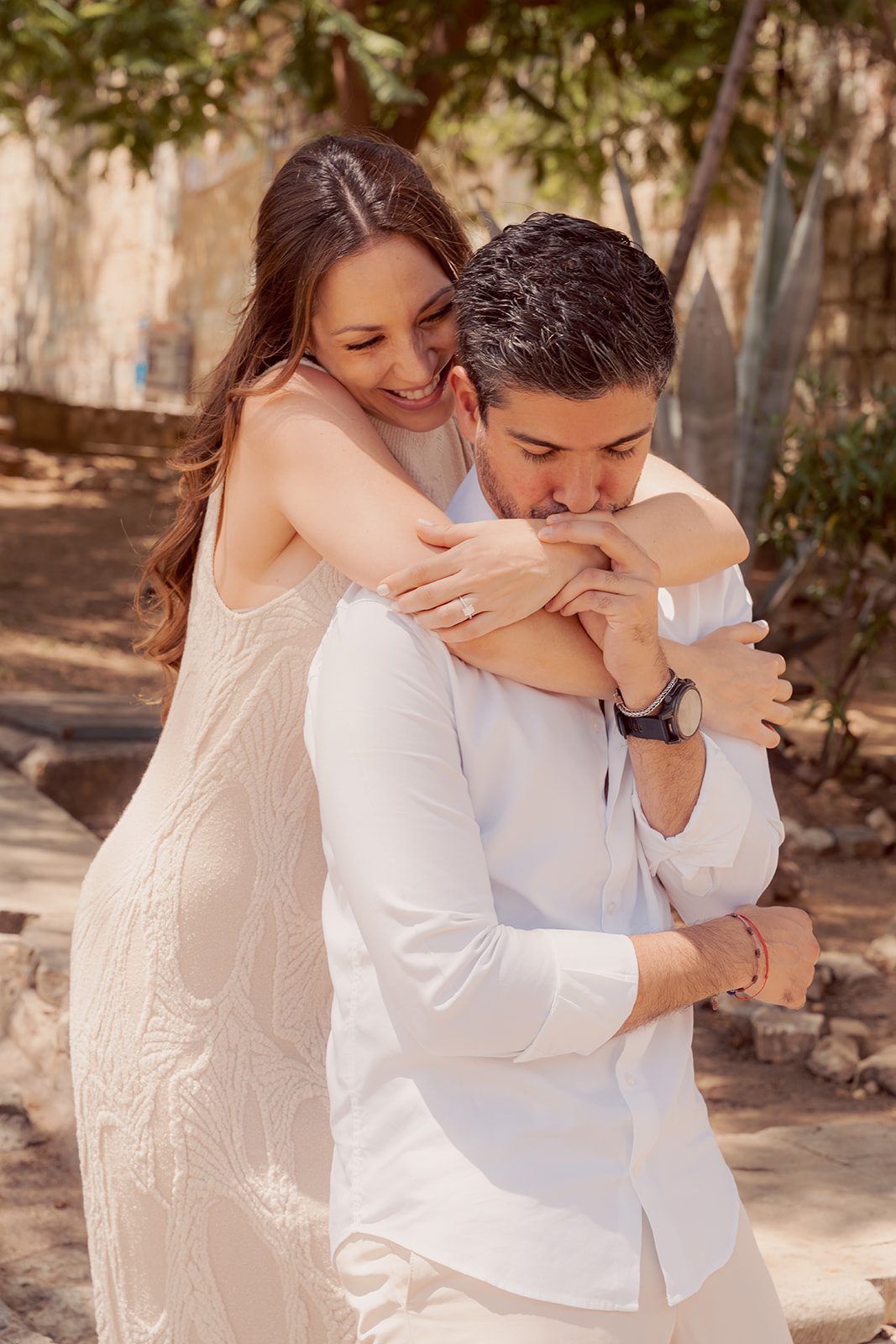 A hug in the street