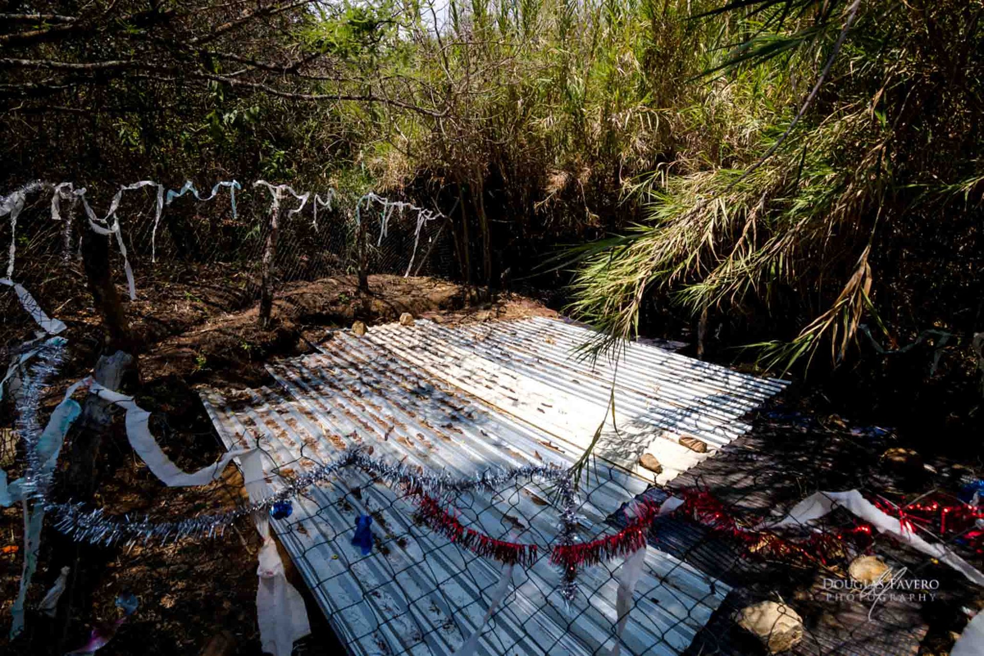 A covered water source in the hills