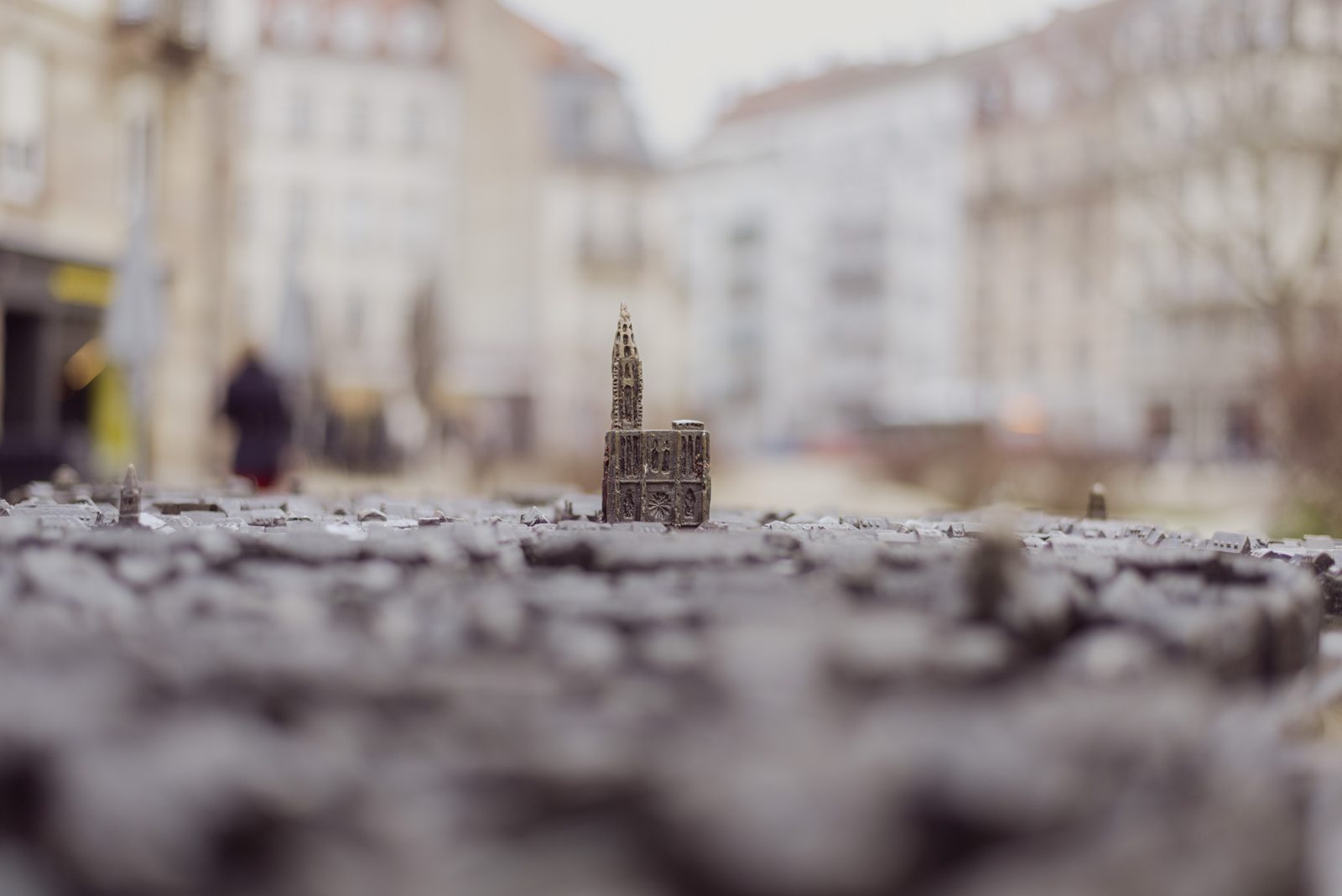 Wet cobblestones
